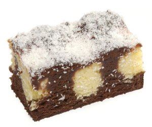 B639C21 Chocolade-kokos cake 37x27 cm