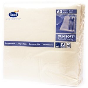 Dunisoft serviette cream - 48x48 cm