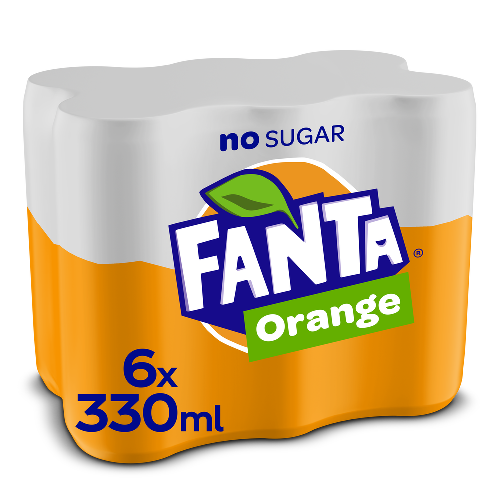 Fanta zero orange boîte 33 cl