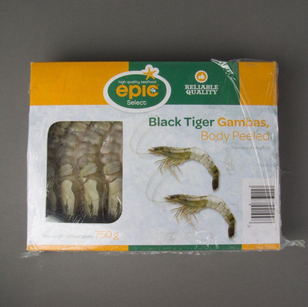 Gambas Black Tiger body peeled 16/20