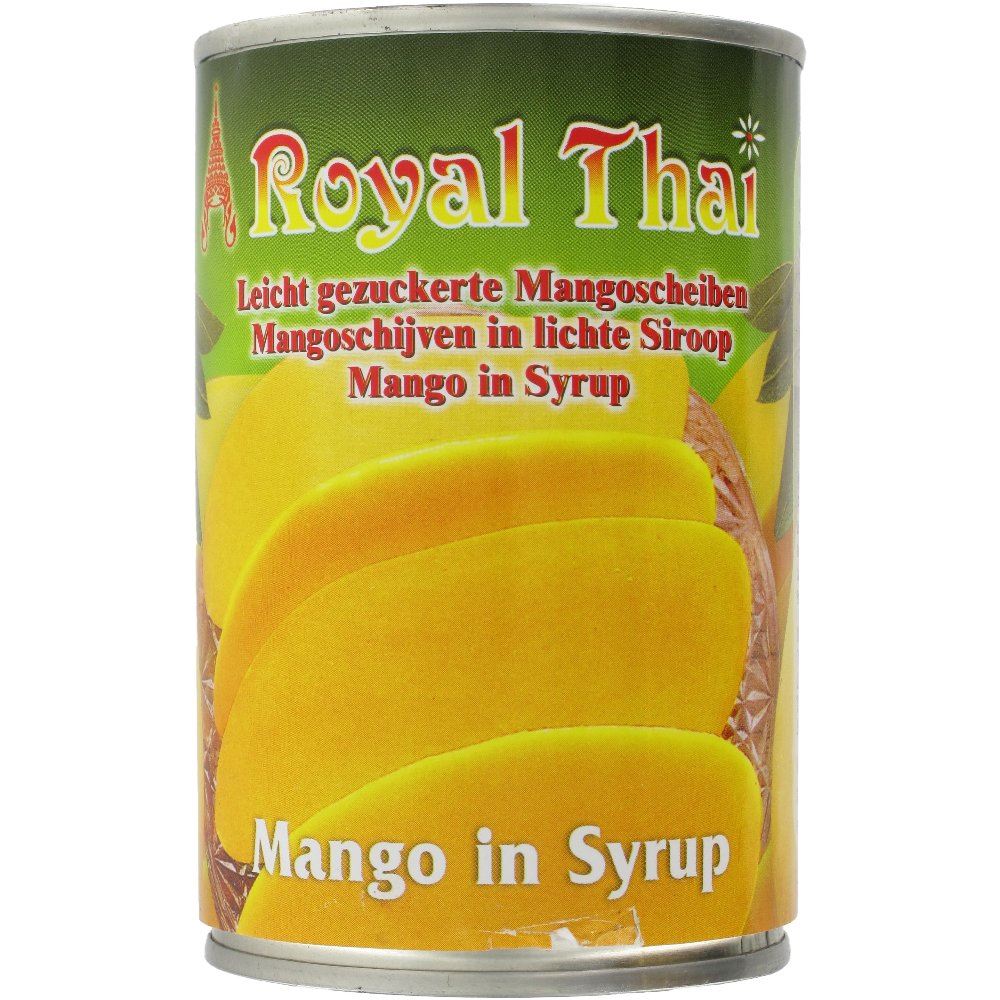 Mango slices in syrup